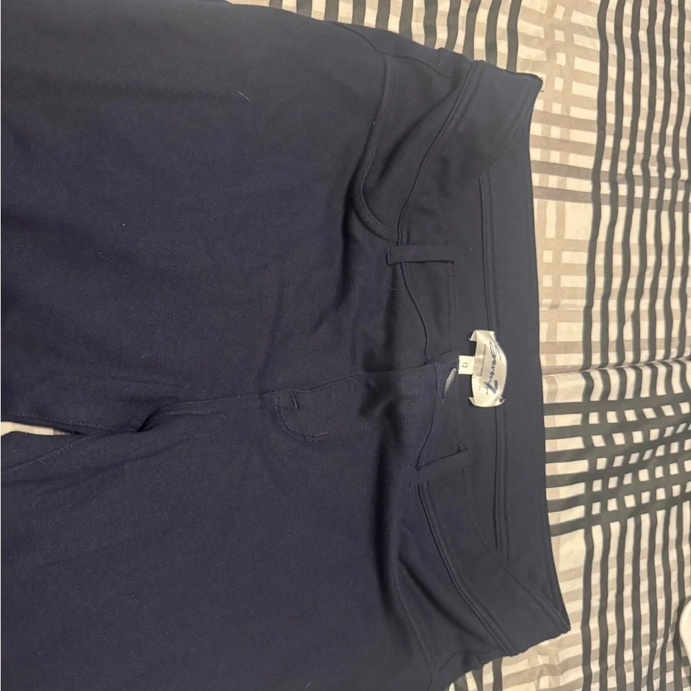 Flattering Navy Blue Seven7 Women’s Leggings – Navy Blue, Size 12 - Picture 3 of 7
